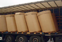 Ladungssicherung ohne Stausäcke auf dem LKW